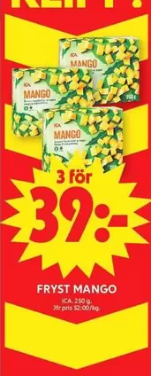 Fryst Mango