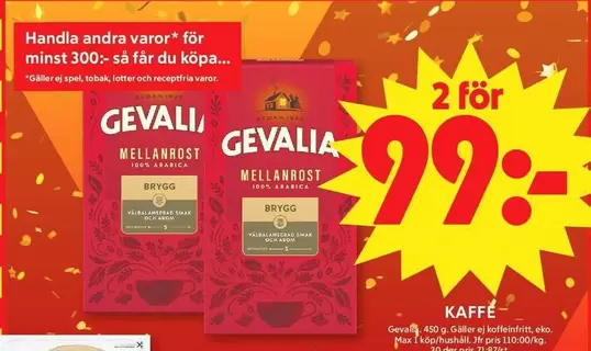 gevalia - Kaffe Mellanrost Brygg