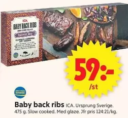 Baby back ribs