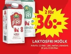 Arla - Laktosfri Mjölk