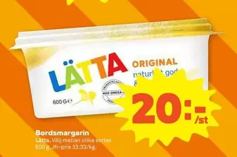 Lätta - Bordsmargarin
