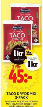 Santa Maria - TACO KRYDDMIX 3-PACK
