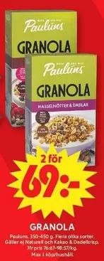 Paulins - GRANOLA