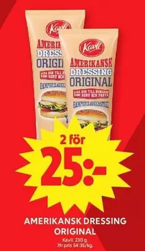 kavli - AMERIKANSK DRESSING ORIGINAL