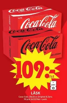 coca-cola - Coca-Cola 20x33cl Original & Zero