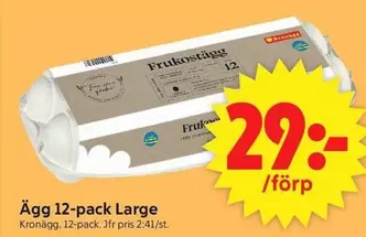 Kronägg - Ägg 12-pack Large