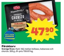 Scan - Färsckkorv Chorizo