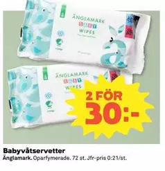 Änglamark - Babyvåtservetter