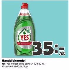Yes - Handdiskmedel