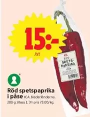Röd spetspaprika