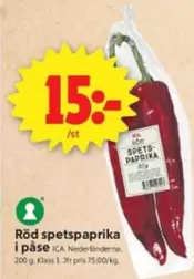Röd spetspaprika