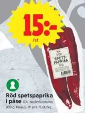 Röd spetspaprika