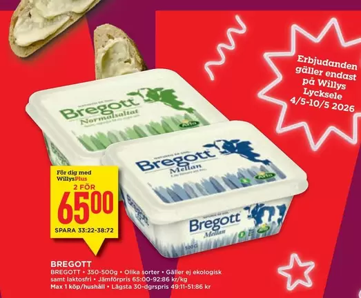 Bregott -  Normalsaltat & Mellan