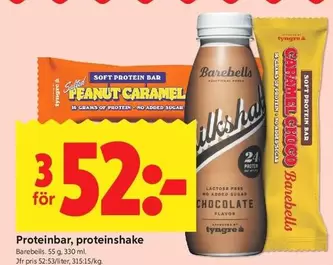 Proteinbar, proteinshake