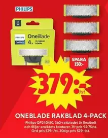 philips - RAKBLAD 4-PACK