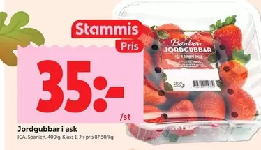 Jordgubbar i ask