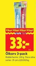 Ridderheims - Ölkorv 3-pack