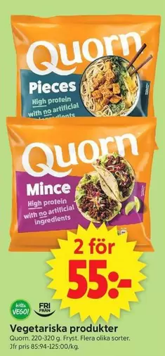 Quorn - Pieces, Mince