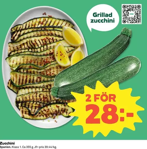 Coop - Grillad Zucchini