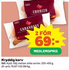 Kryddig korv