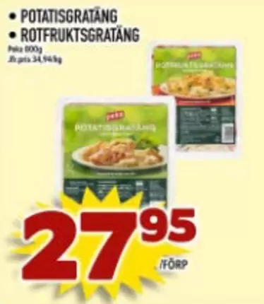 Änglamark - POTATISGRATÄNG / RÖTFRUKTSGRATÄNG