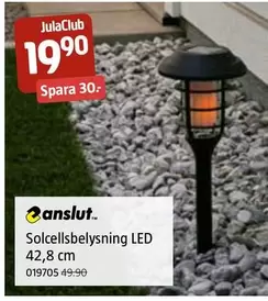 Solcellsbelysning LED 42,8 cm 019705