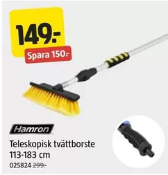 Hamron - Teleskopisk tvättborste 113-183 cm