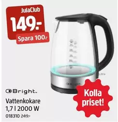 Vattenkokare 1,7 l 2000 W