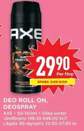 Axe - DEO ROLL ON, DEOSRAY