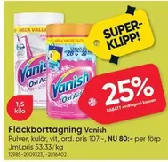 Vanish - Fläckborttagning