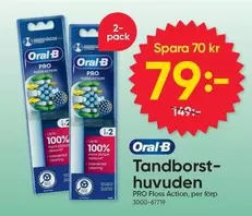Oral B - Tandborsthuvuden PRO Floss Action