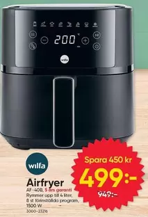 Wilfa - Airfryer AF400
