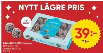 Delicato - Chokladbollar
