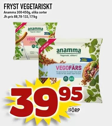 Såklart - Fryst Vegetariskt
