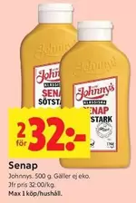 Johnny's - Senap Söts