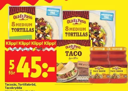 8 MEDIUM TORTILLAS