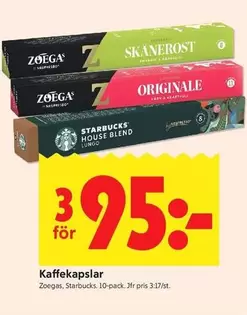 Zoegas - Kaffekapslar