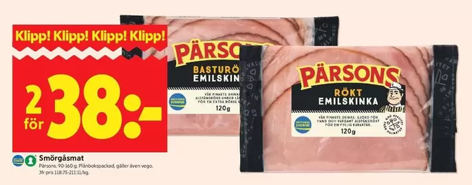 Pärsons - Rökt Emilskinka