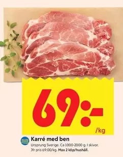 Karré med ben