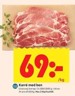Karré med ben