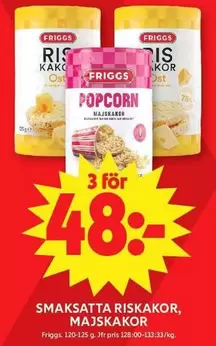 friggs - Riskakor, Popcorn