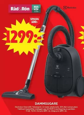 Electrolux -  Clean 600 Dammsugare