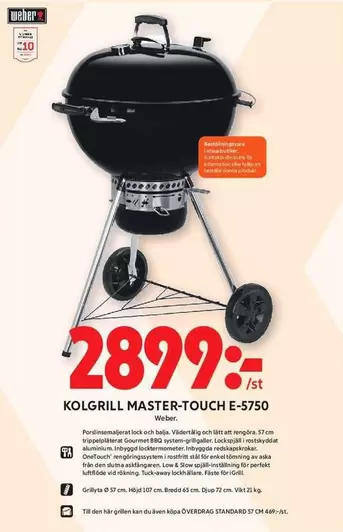 Weber - KOLGRILL MASTER-TOUCH E-5750