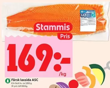 Färsk laxasida ASC