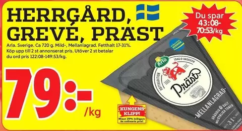 Arla - HERRGÅRD, GREVE, PRÄST