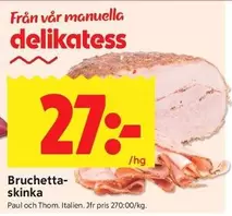 Bruchetta-skinka