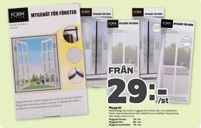 Myggnät för Fönster