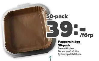 Senso Kitchen - Pappersinlägg