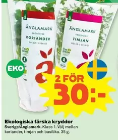 Änglamark - Ekologiska färska kryddor