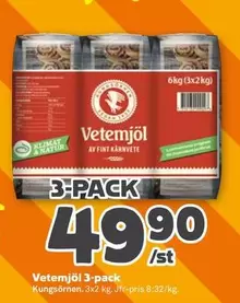 kungsörnen - Vetemjöl 3-pack